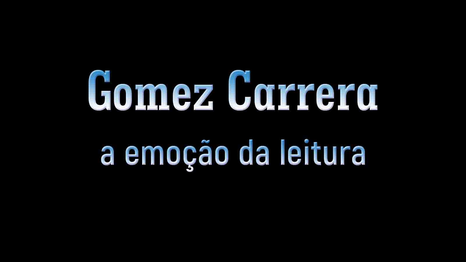 Logotipo Gomez Carrera sobre fundo preto